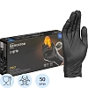 Перчатки одноразовые нитрил GOGRIP BLACK цв.черный (25 пар/уп) р.М,ПС