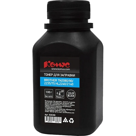 Тонер Комус чёрн. для Brother TN2080/90/2235/75 HL2240/2140 (100 г.)