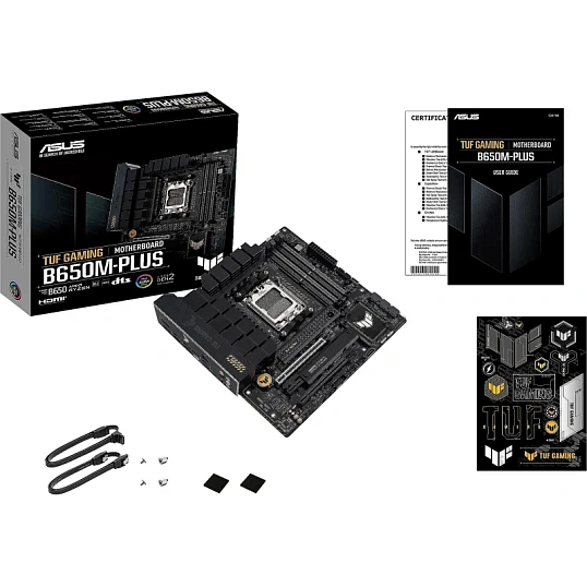 Материнская плата ASUS TUF GAMING B650M-PLUS, AM5, B650, 4xDDR5, mATX
