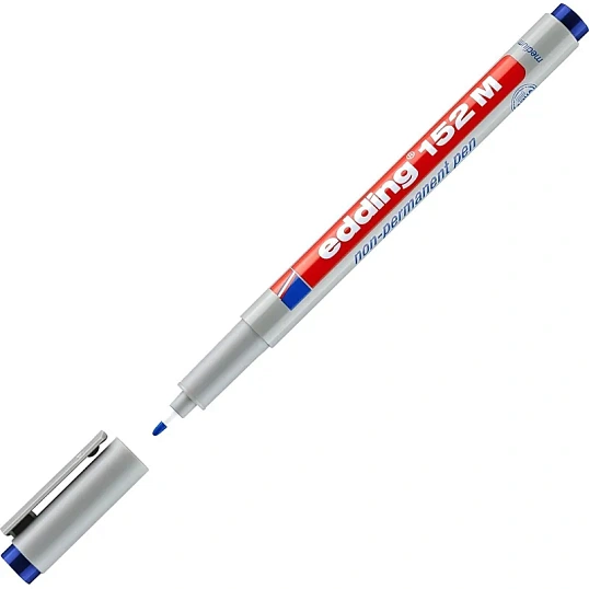 Маркер для глянц. поверхн EDDING 152/3 M синий 1 мм стираемый