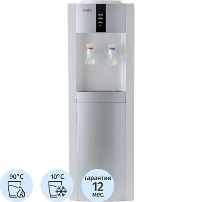 Кулер для воды AEL LC-AEL-47 white/silver напольный компрессорное охл