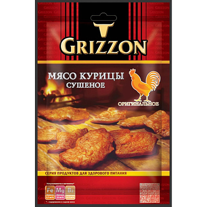 Снеки Мясо курицы сушеное Grizzon, 36г