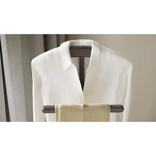 Вешалка KF_костюмная Напольная венге/черный (3453300508)