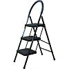 Стремянка Алюмет с широкими ступенями стальная, 3 ступени МСН203