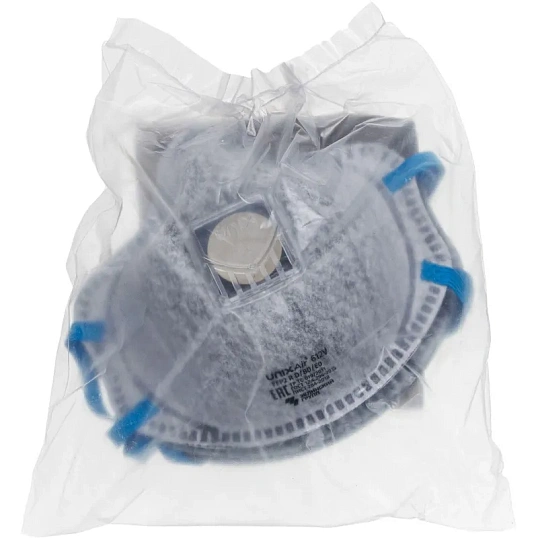 Полумаска фильтрующая UNIX Air 612V FFP2 R D/В0/Е0 3шт/уп