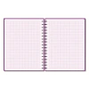 Бизнес-тетрадь А5,96л,кл,спир,пласт,тон.бл. Attache Bright colours Сиренев