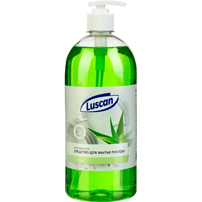 Средство для мытья посуды Luscan Бальзам-Алоэ 1л с дозатором