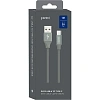 Кабель USB PERO DC-02 Type-C, 3А, 1м, серый
