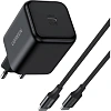 Зарядное устройство UGREEN X524,сет, с каб(65054)45W,USB-C,GaN, EU,черн
