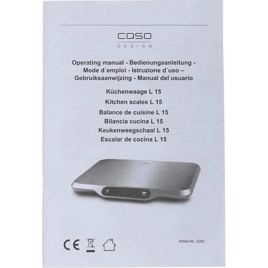 Весы кухонные CASO L 15