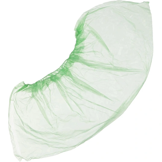 Бахилы 3,6 г, 1рез, зеленый, 13 мкм, Комус, 50пар/уп