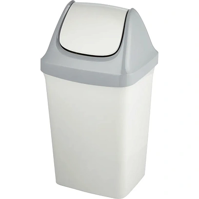 Контейнер для мусора Luscan  Swing серый, 50л