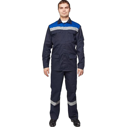 Костюм летний муж л05-КБР син/вас (р.60-62) 194-200 (Арсенал-СП)