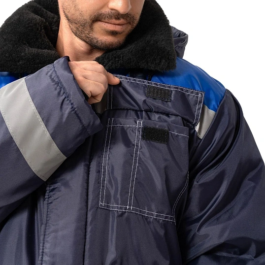 Куртка рабочая зимняя муж з32-КУ син/вас оксф 68-70/194-200 (Арсенал-СП)