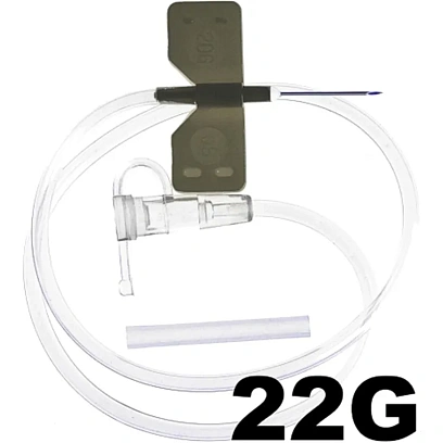 Игла-бабочка Устройство для вливания в малые вены  22G SFM 100шт./уп