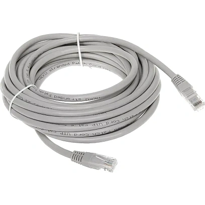 Патч-корд ExeGate UTP-RJ45-RJ45-5e-CU-10M-GY, 5e, 10м, серый <EX282015RUS