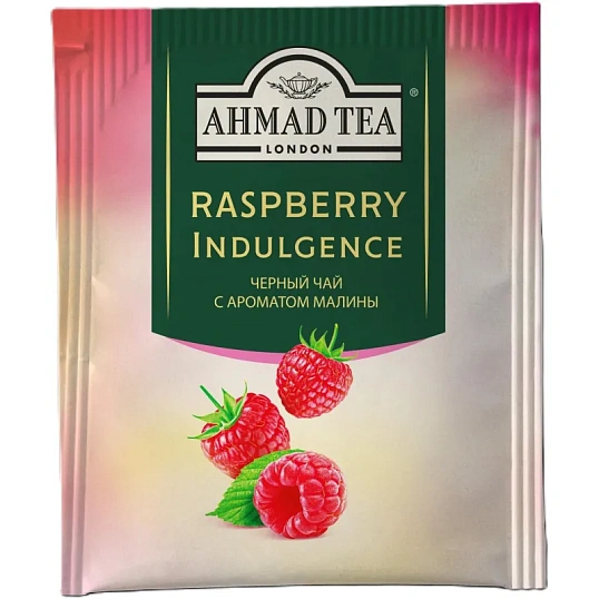 Чай Ahmad Tea Малиновое Лакомство, черный, пакетики в конвертах 100x1,5г/уп