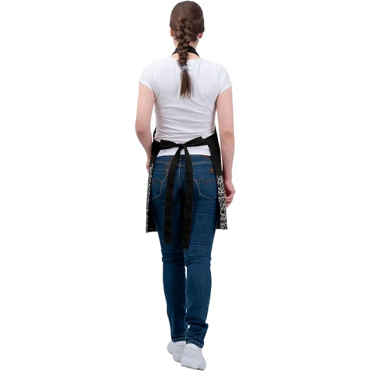 Фартук 003 БАРИСТА, черный, 104-116, 170-188