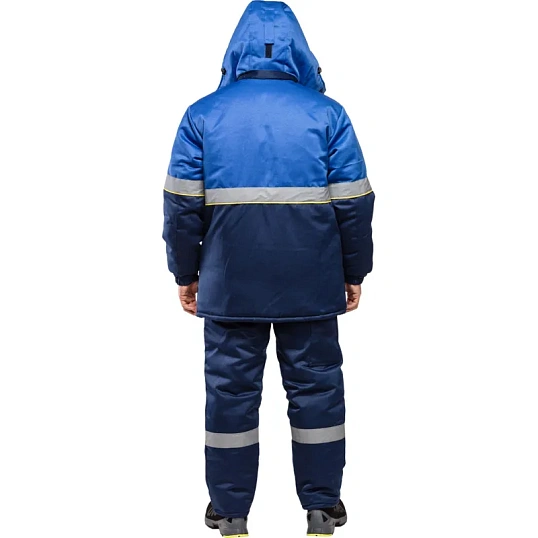 Куртка рабочая зимняя муж з43-КУ син/вас (р.52-54) 182-188 (серия З)