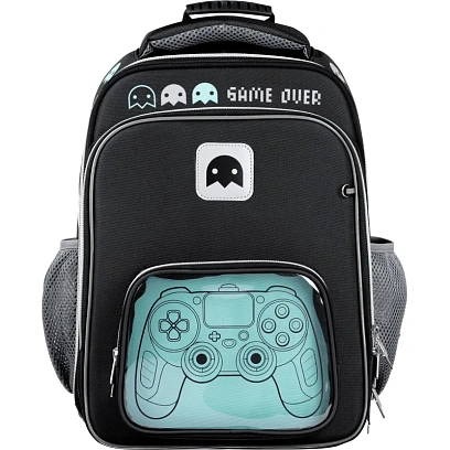 Ранец Комус Класс Stright Игра, черный, 2 отд, эргоном спинка