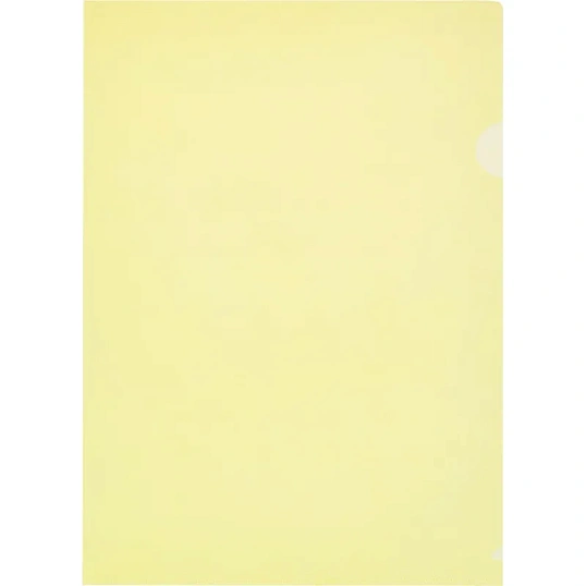 Папка уголок Attache Economy п/э цв. E-100/123T желтая Россия 10 шт/уп