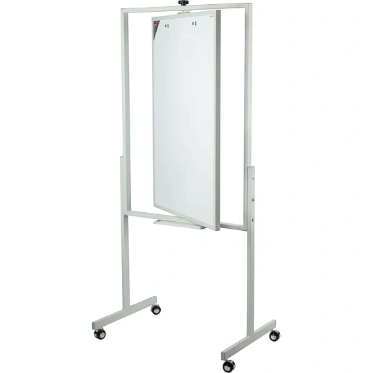 Флипчарт магнитно-маркерный Комус 70х100 двусторонний, на роликах