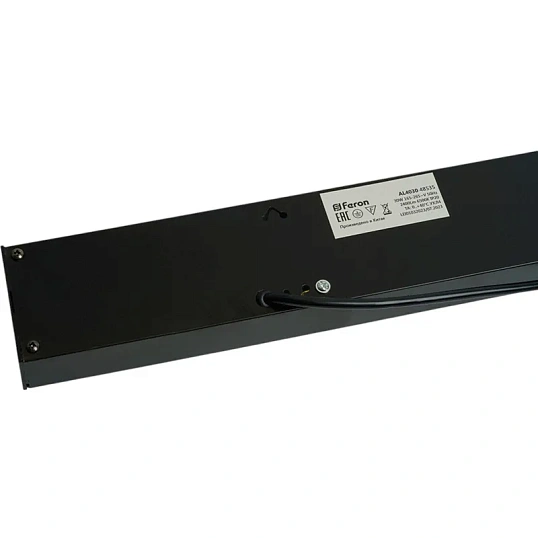 Светильник светод. Feron.ONE AL4030 IP20 30W 6500K, черный 1200x35x70 48535