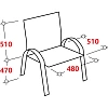 Конференц-кресло BN_TQ_Echair-806 VPU кожзам черный, хром