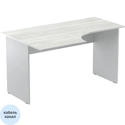 Стол эргономичный Easy Standard LT 16/16 01001800 лев сосна/сер 1400x900/600x740