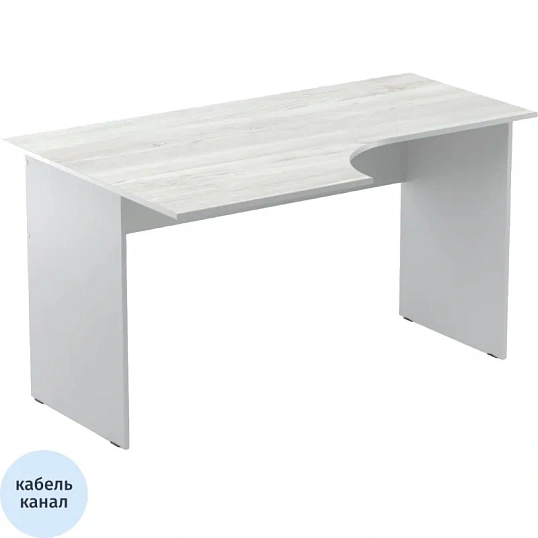 Стол эргономичный Easy Standard LT 16/16 01001800 лев сосна/сер 1400x900/600x740