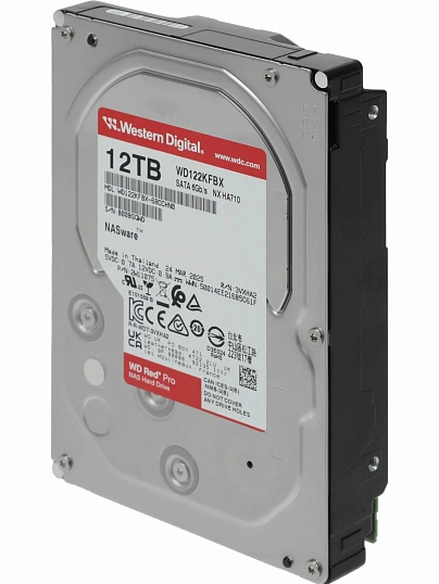 Жесткий диск WD Red Pro 12Tb SATA 512MB, 7200 rpm (WD122KFBX)