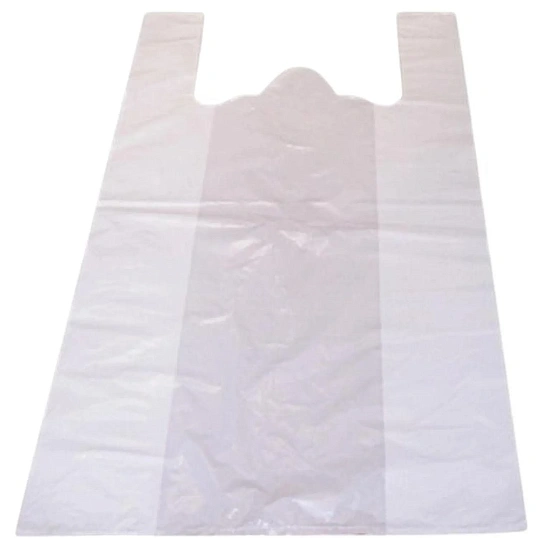 Пакет-майка ПНД 30+18х55., 15мкм ,100шт./уп. белый