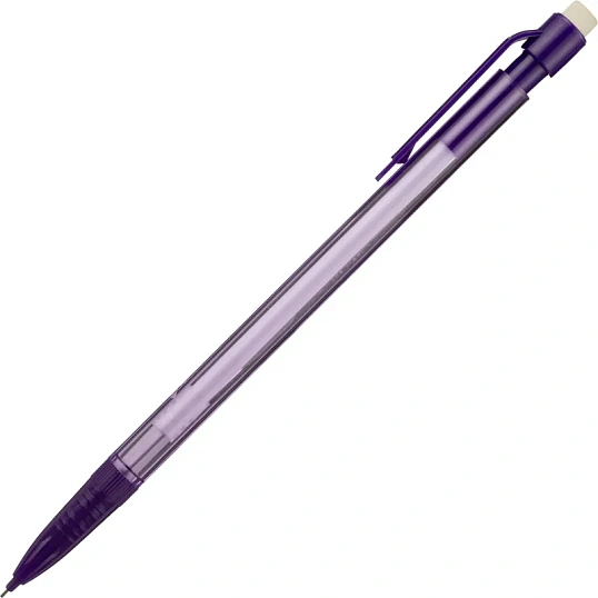 Карандаш механический 0,5мм, пластиковый прозр.корп, в ассорт SMP003