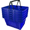 Корзина покупательская EVR_CLASSIC плас.с 2 плас.ручк.,20 л цв.синий 5шт/уп