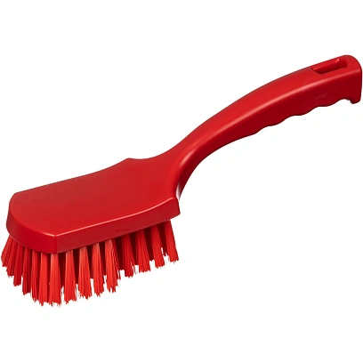 Щетка ручная FBK с короткой ручкой 275х70мм жесткая красная 10548-3