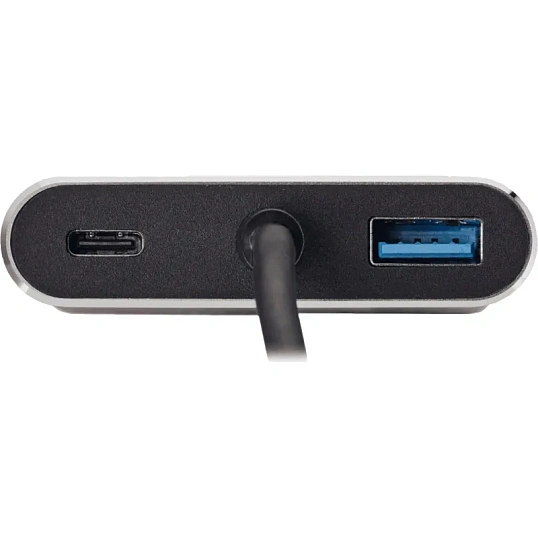 Кабель USB3.1 TypeCm - HDMI+USB3.0+PD+VGA Alum Grey 4K, Telecom <TUC055