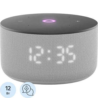 Умная колонка Яндекс Станция Мини 3 с Алисой на YaGPT серая (YNDX-00027GRY)