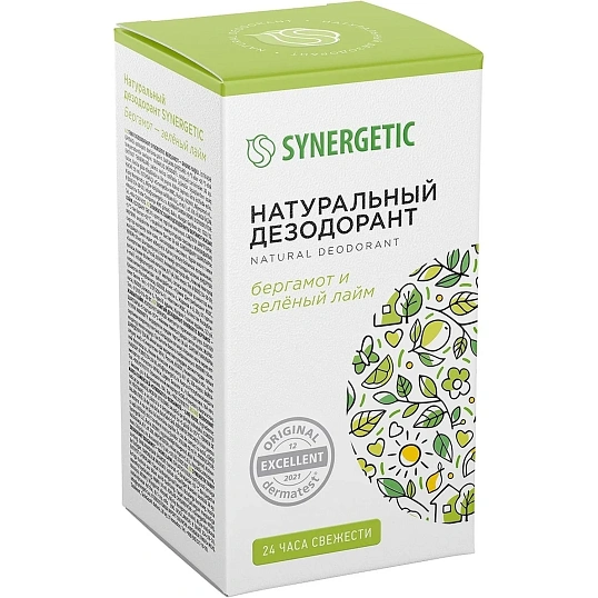Дезодорант SYNERGETIC бергамот - зеленый лайм 50 мл