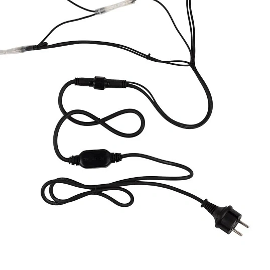 Гирлянда светодиодная Сеть 2x3м, черный КАУЧУК, 432 LED Белые 217-125