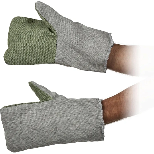 Рукавицы хб утепленные с наладонником брезентовым 5пар/уп