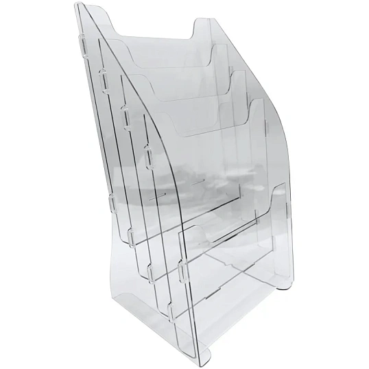 Подставка настольная вертик. Attache А4 1/3 на 4 отделения, пэт БП 40133