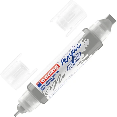 Маркер акриловый двусторонний 3D Edding 5400/923.2-3,5-10 мм.Цвет Серебрян