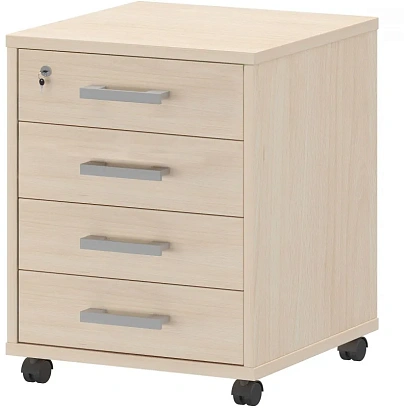 Тумба PT Арго . подкатная 4 ящика АТЛ-04 бук