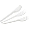 Вилка одноразовая 165мм, белая, КОМУС ПС 100шт/уп