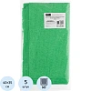 Салфетка хозяйственная микрополимер PVA/PU 35х40 310 г/м2 зеленый 5 шт/уп