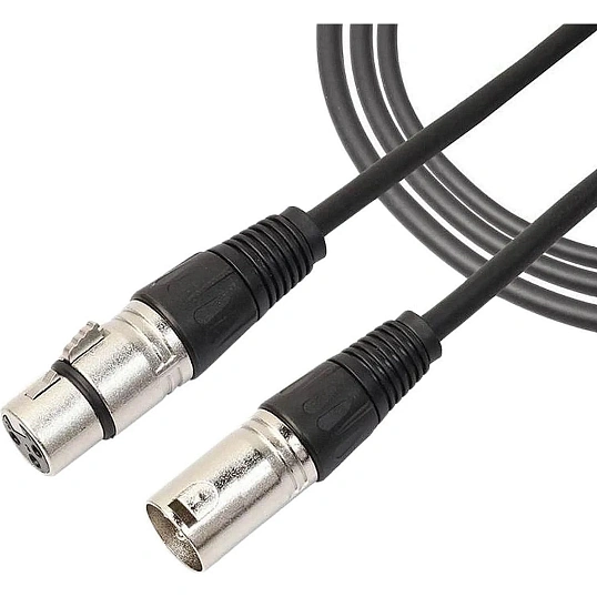Кабель QUIK LOK MX775-5, микрофонный, 5м, XLR/F-XLR/M, черный (MX/775-5)