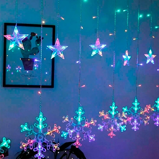 Гирлянда светодиодная на 138LED ламп,300x70,220 B,8реж,IP20,93406
