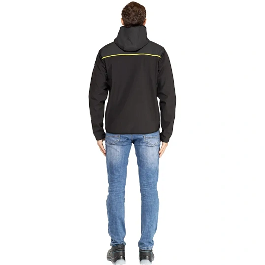 Куртка муж демисез. софтшел HORTEN2 черн/жел р.3XL(арт.HORT2NJ3X)