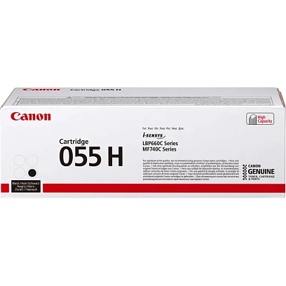 Картридж лазерный Canon 055 H BK 3020C002/004 чер.пов.емк. для MF746Cx