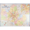 Карта настенная Москва и Московская область админ.1:170тыс
